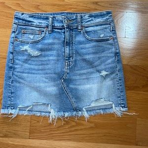 Womens American Eagle Denim Mini Skirt